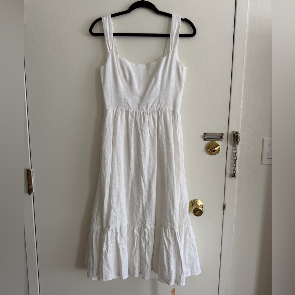 Reformation - Bucatini Linen Midi Dress - Picture 3 of 9